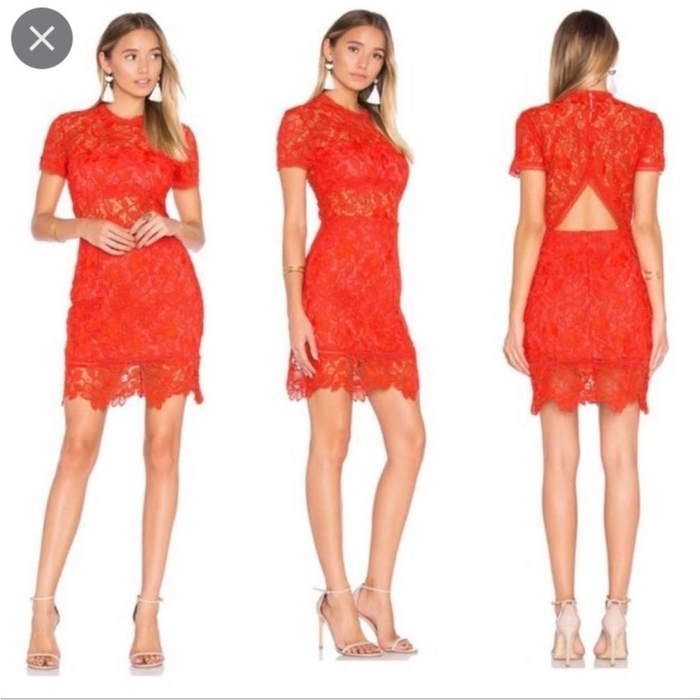 Lovers‎ and Friends Red Mon Amour Dress Size M